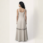 Ivory Ember Embroidered Kali Dress