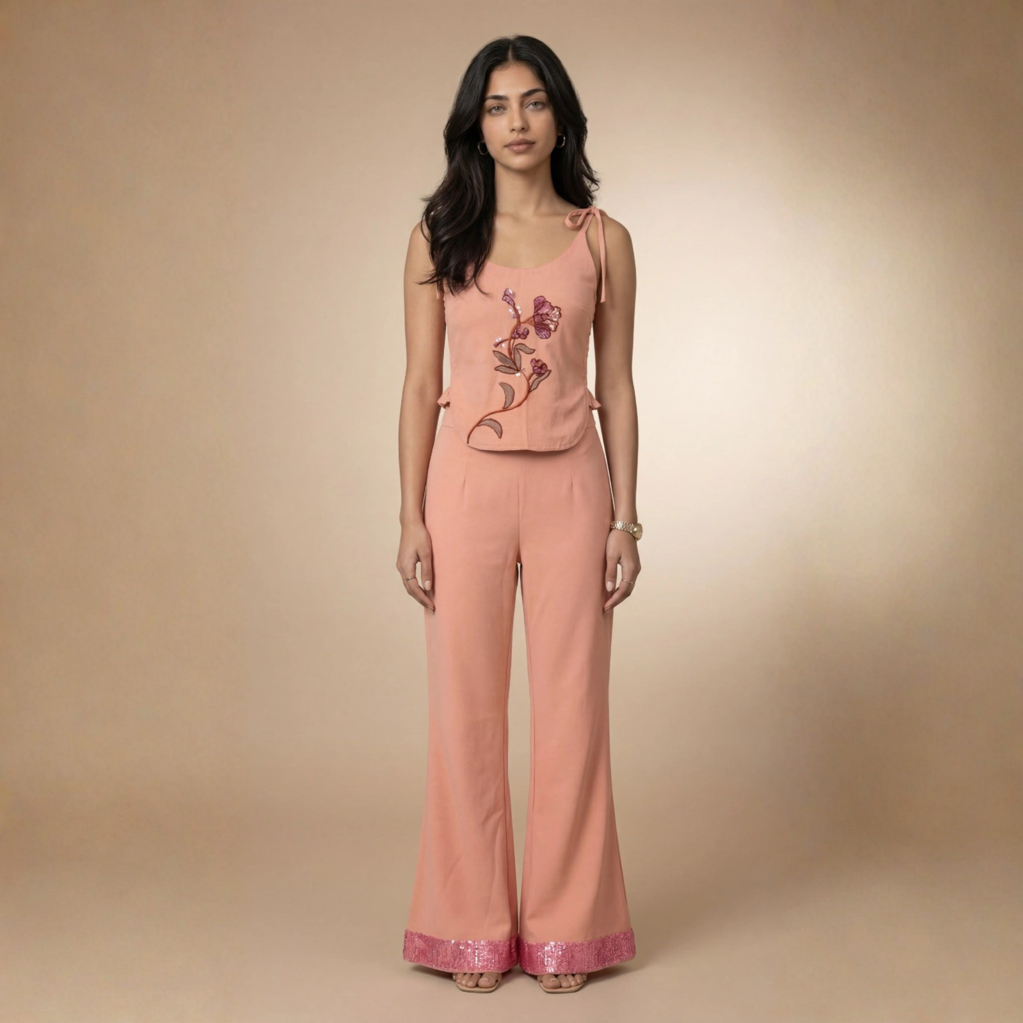 Peach Petal  Co-ord Set