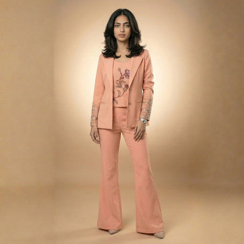 Peach petal Three Piece Set